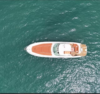 Vista aérea sport fishing