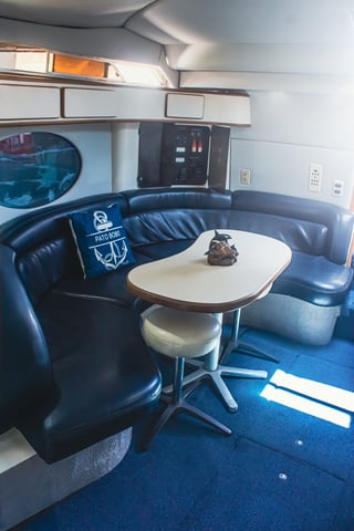 Interior of boat cabin
